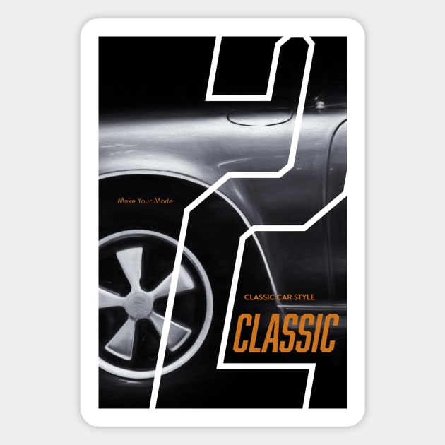 Classic Car Style Magnet by Moshink